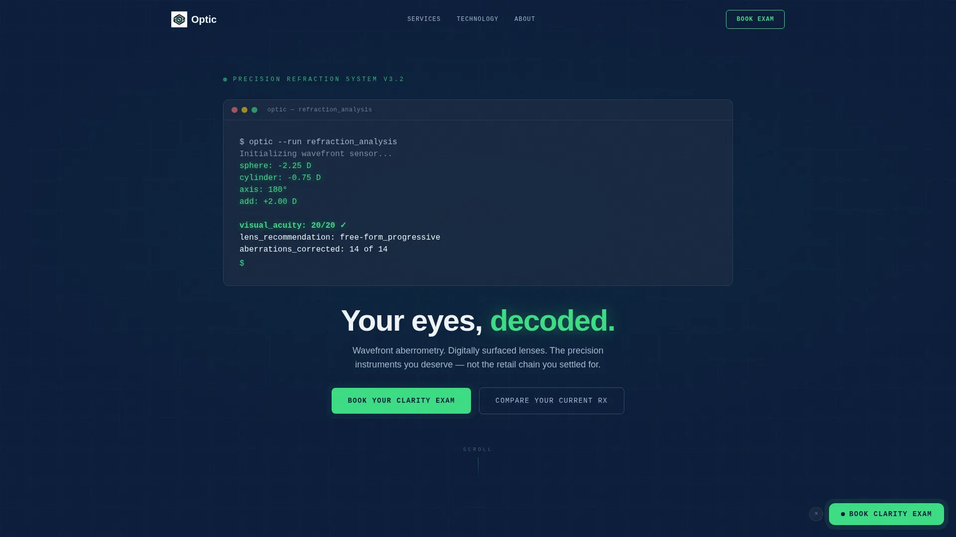 Trusted Eyeglass Fitting Landing Page Template
