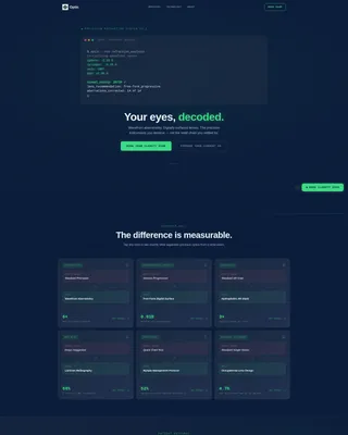 Trusted Eyeglass Fitting Landing Page Template