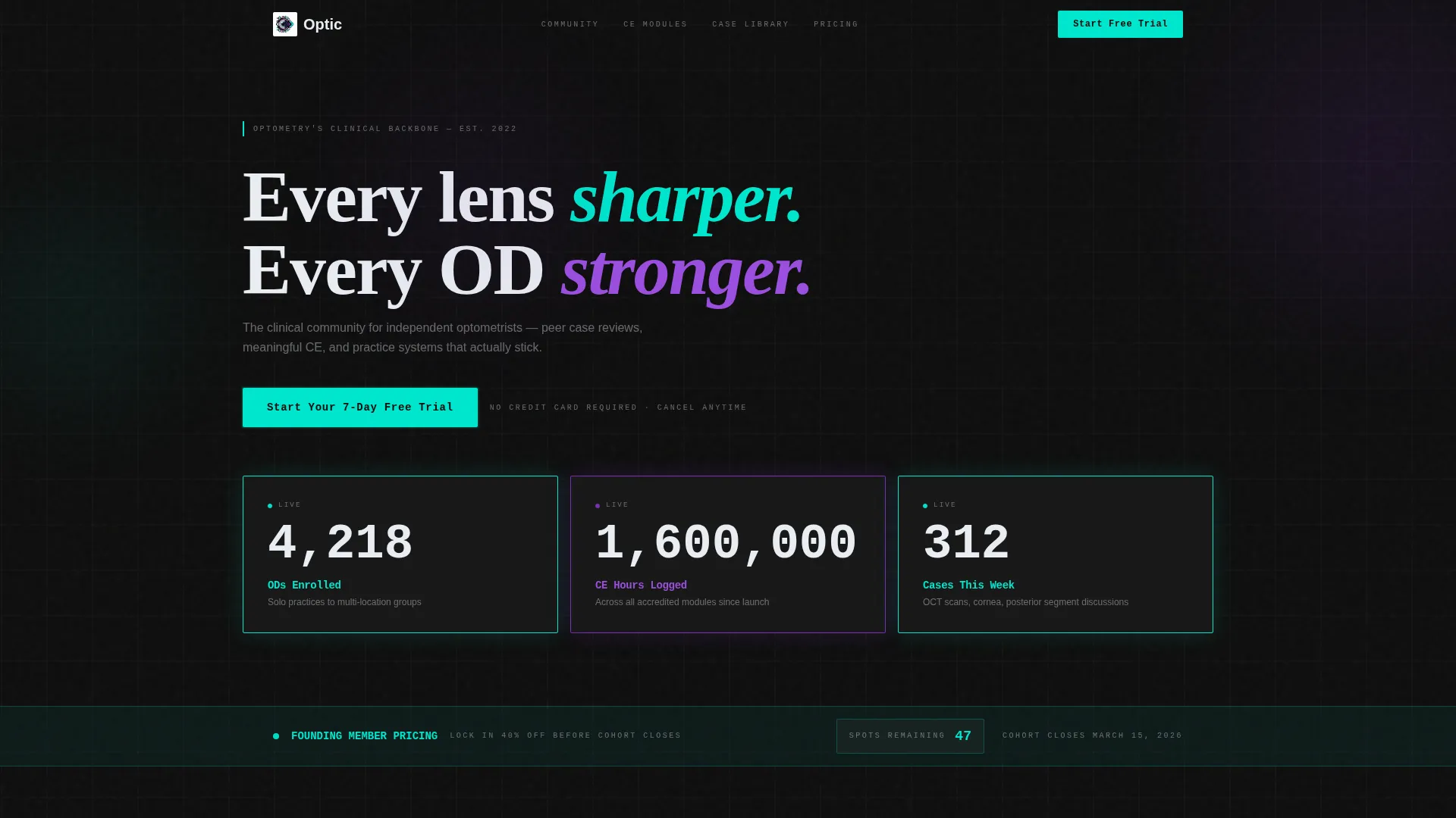 Commanding Vision Care Landing Page Template