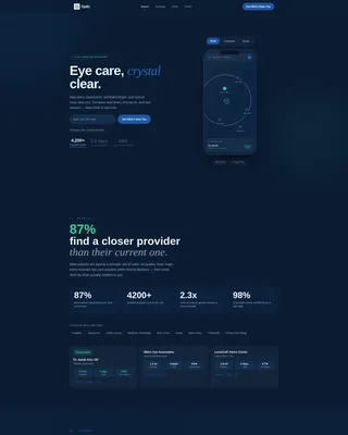 Specialized Vision Correction Landing Page Template