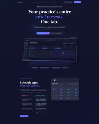 Local Optometry Software Professional Website Template