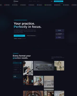 Verified Pediatric Eye Care Landing Page Template