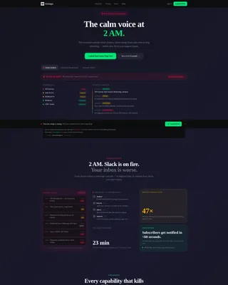 Status Landing Page Template for Incident Teams