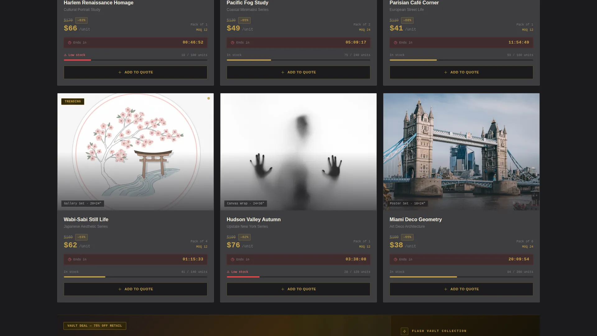 Wholesale Wall Art Landing Page Template