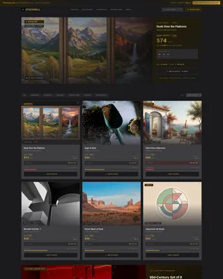 Wholesale Wall Art Landing Page Template