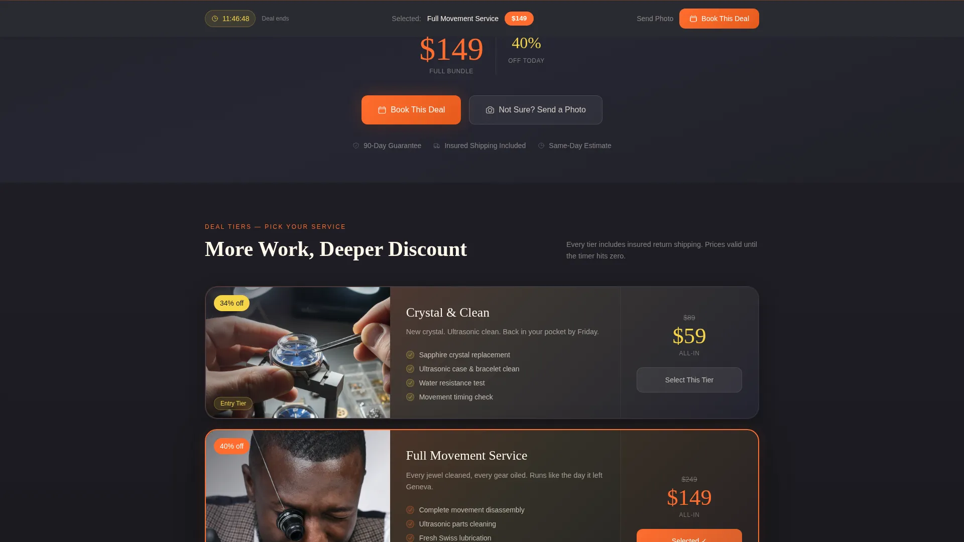 Local Brick & Mortar Business Appointment Booking Website Template