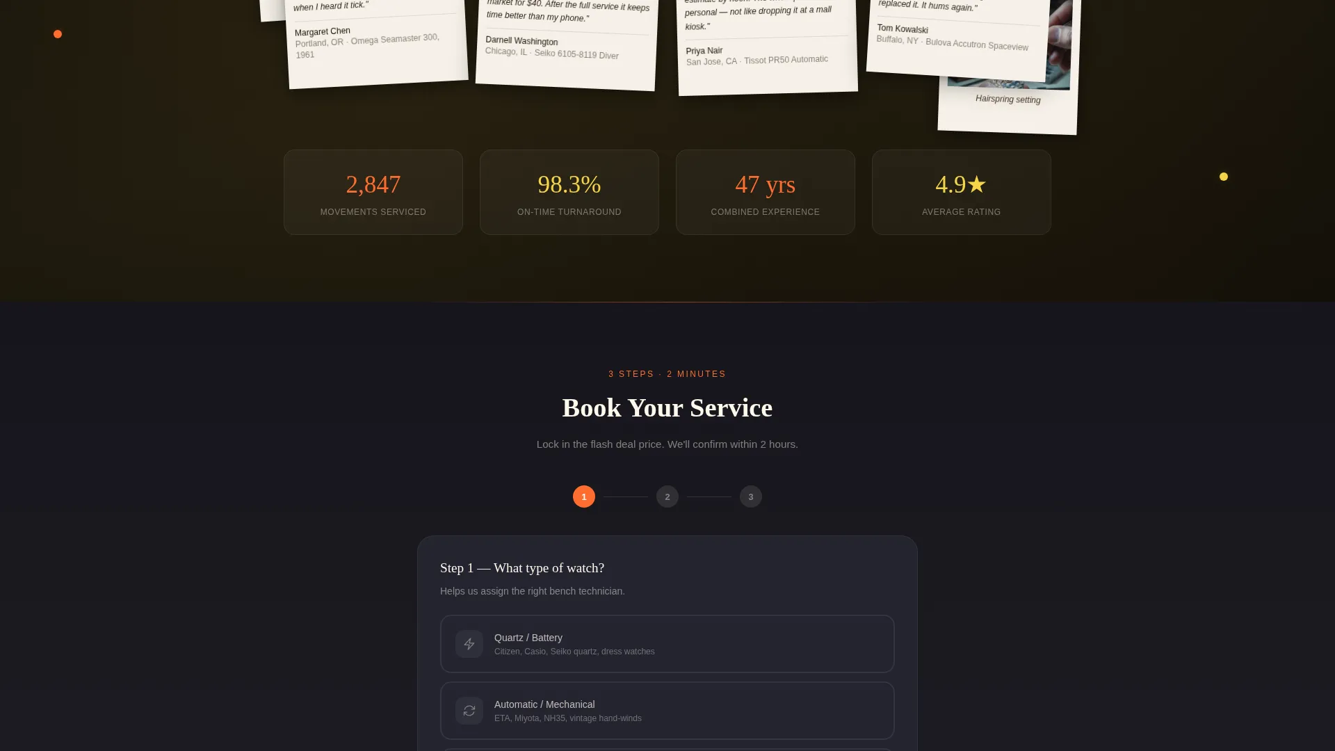 Local Brick & Mortar Business Appointment Booking Website Template