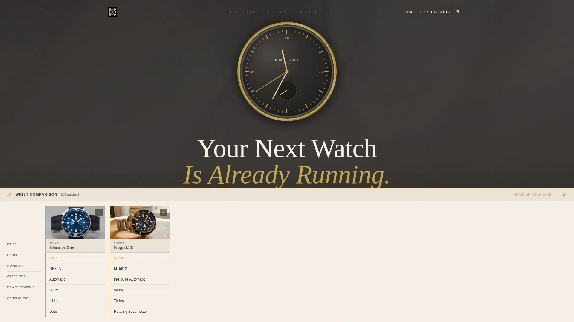 Refined Watch Store Landing Page Template