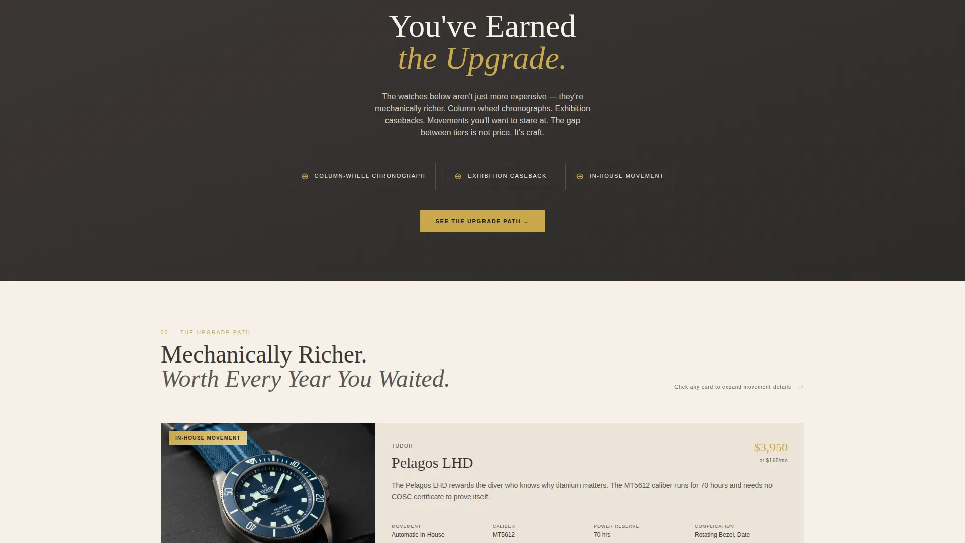 Refined Watch Store Landing Page Template
