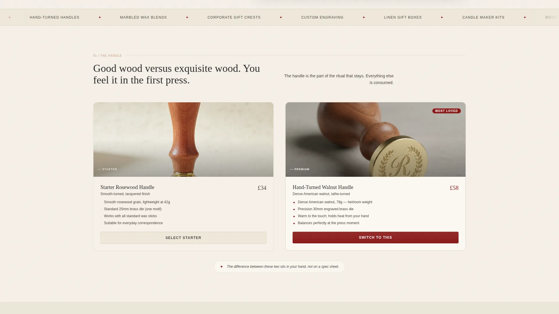 Artisan Wax Seal Marketplace Landing Page Template