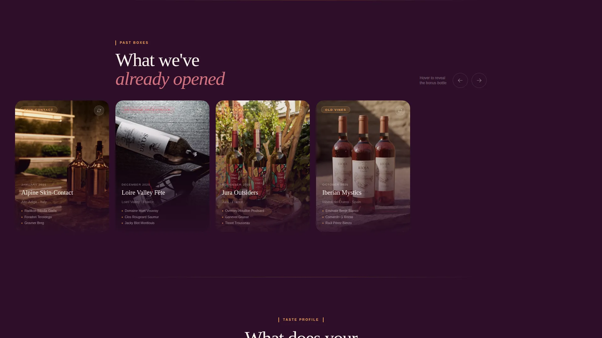 Curated Spirits Subscription Landing Page Template