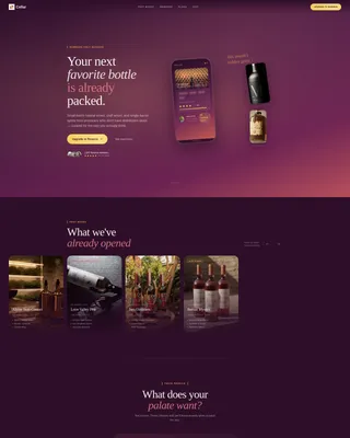 Curated Spirits Subscription Landing Page Template