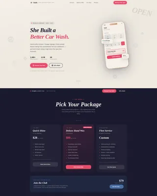 Woman-Owned Car Wash Landing Page Template