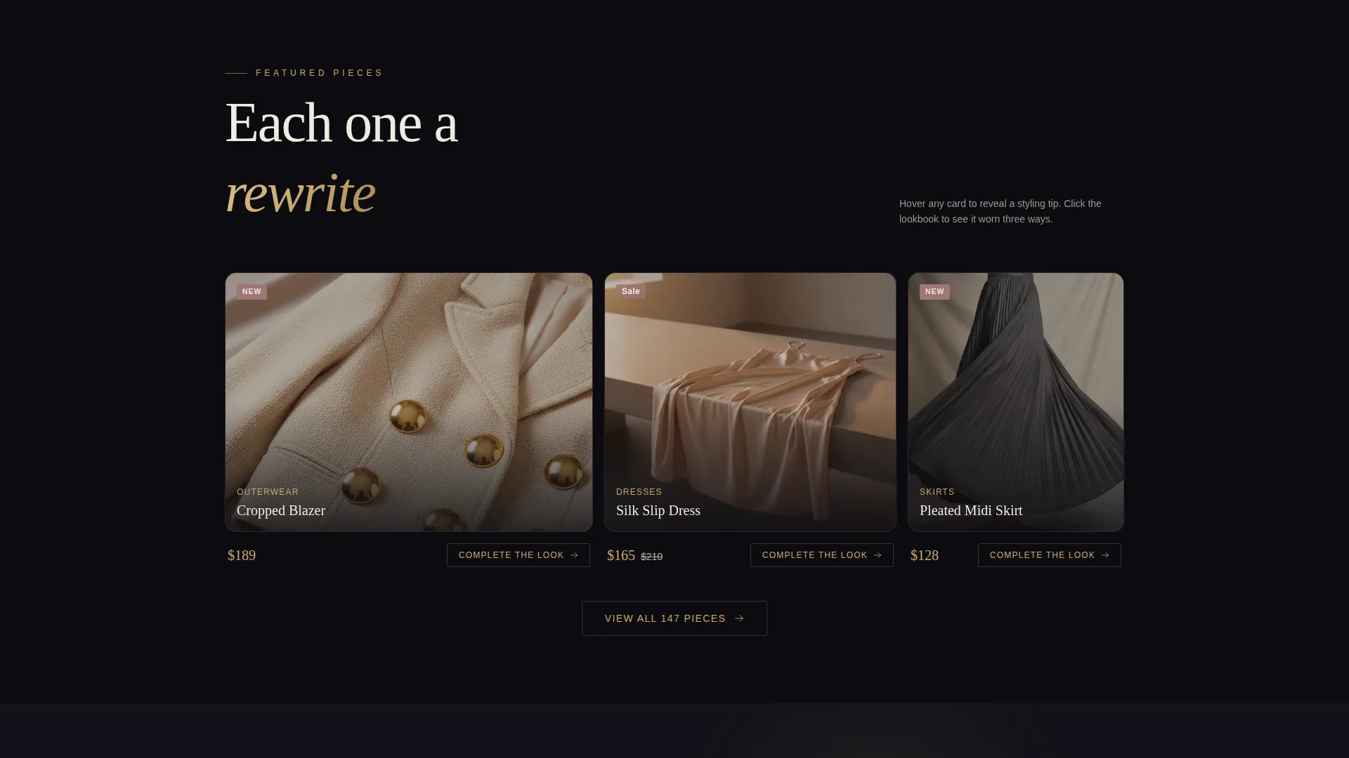 Elegant Women's Fashion Landing Page Template