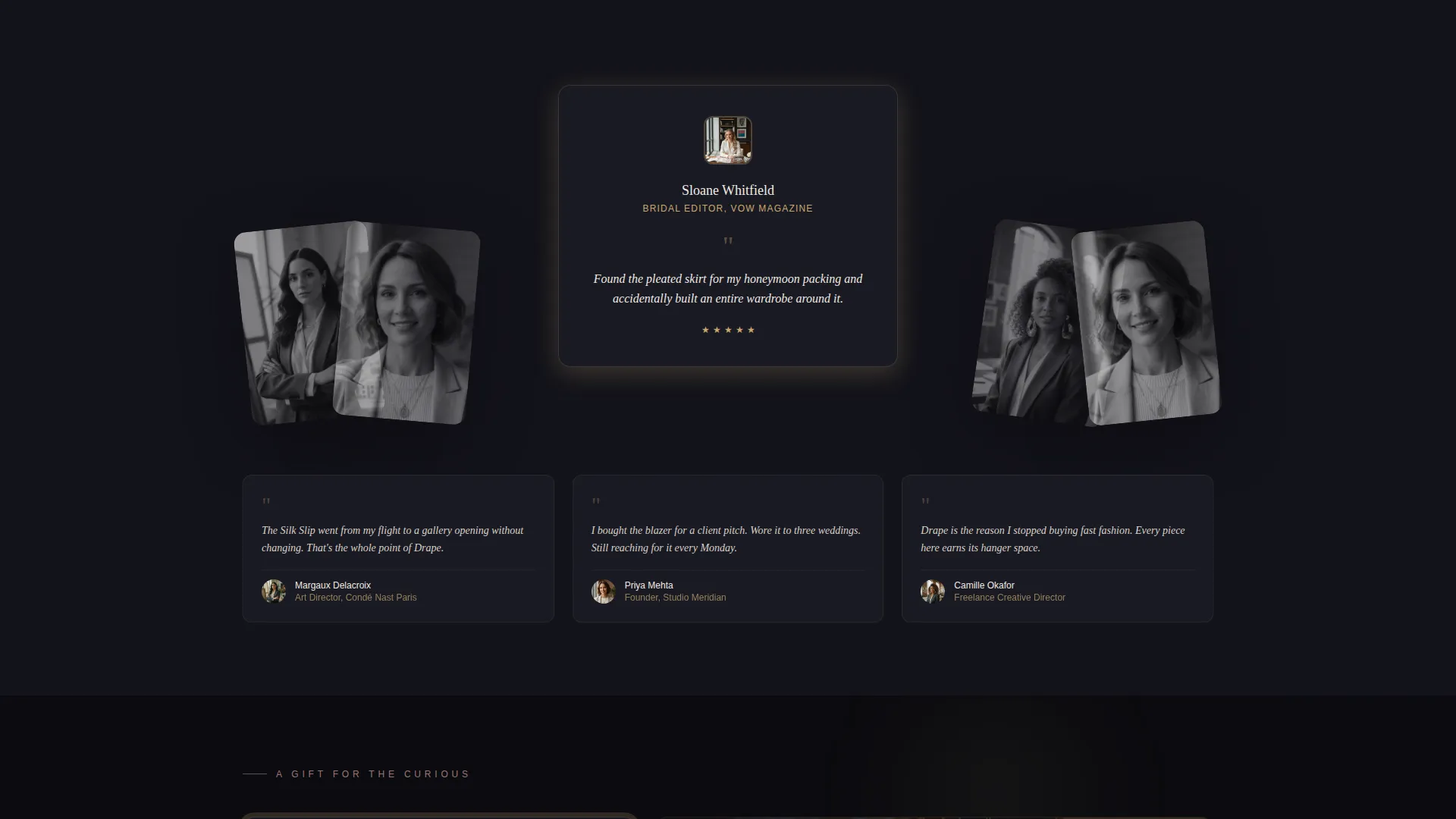 Elegant Women's Fashion Landing Page Template
