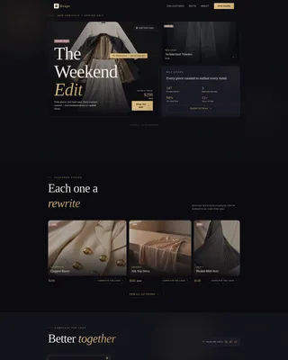 Elegant Women's Fashion Landing Page Template
