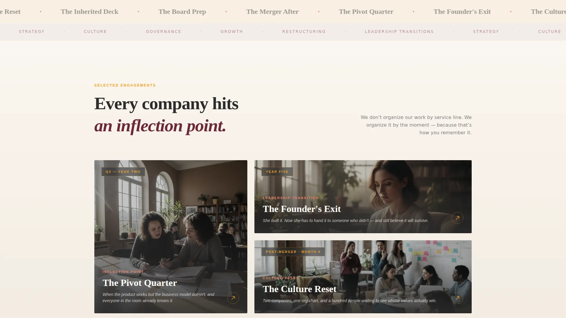 Bold Consulting Landing Page Template for Advisory Firms