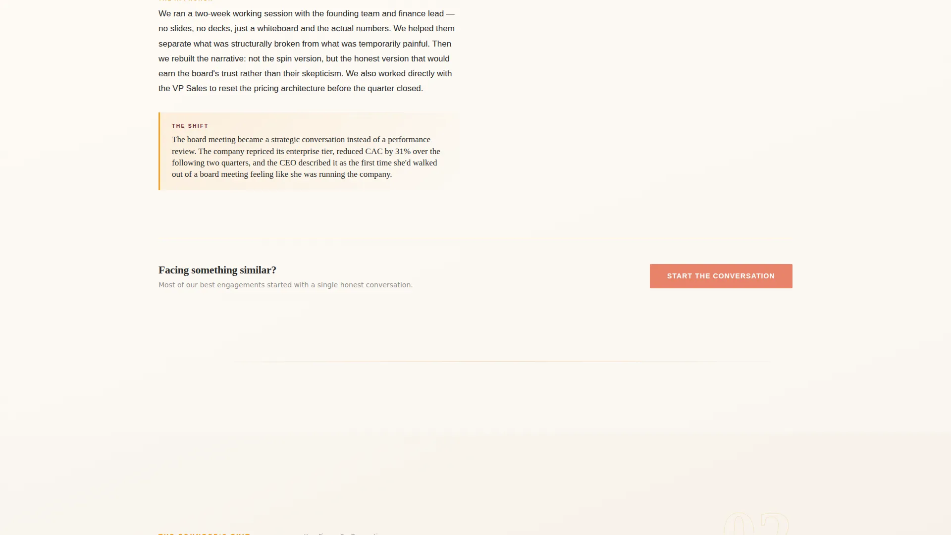 Bold Consulting Landing Page Template for Advisory Firms