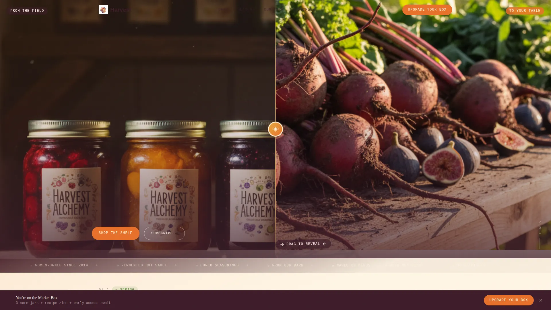 Artisan Farm-to-Table Landing Page Template