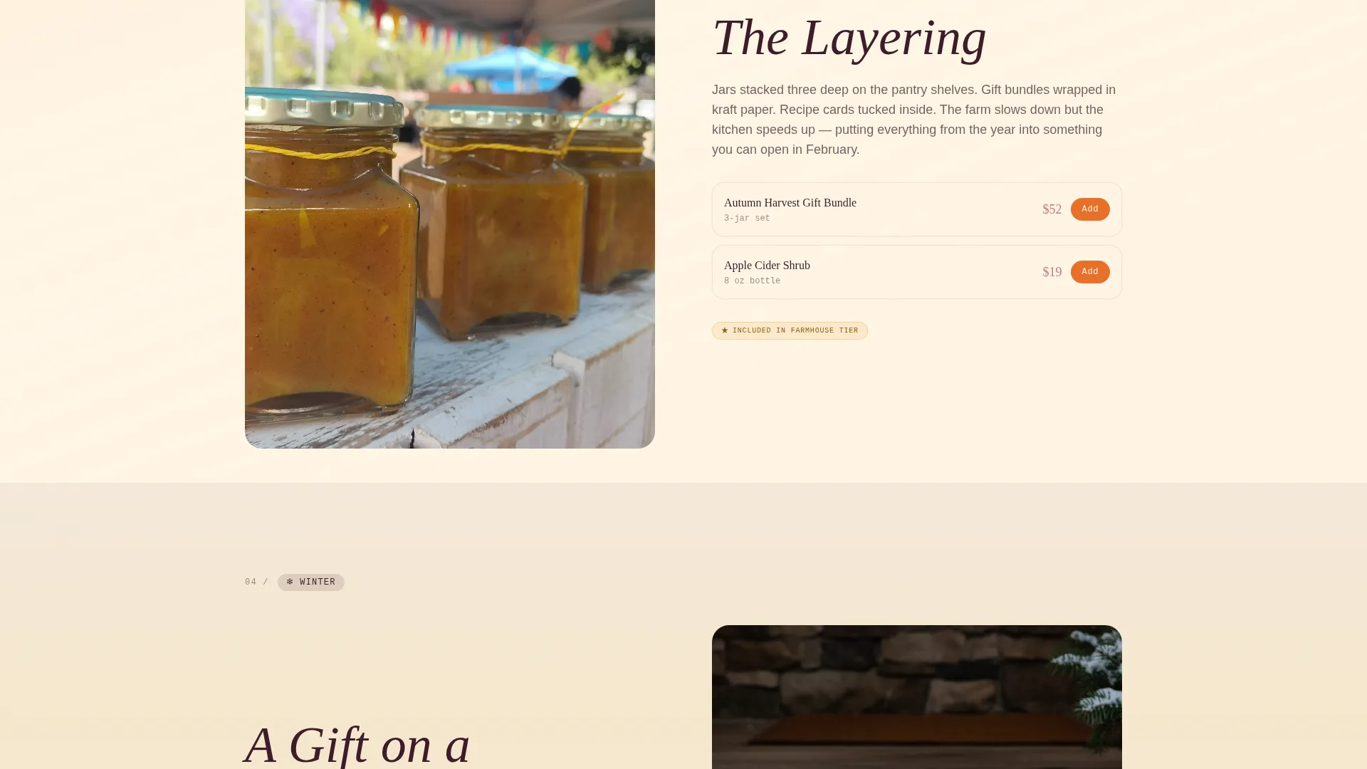 Artisan Farm-to-Table Landing Page Template