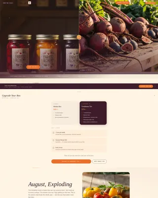 Artisan Farm-to-Table Landing Page Template