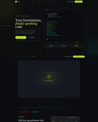 Paint & Coatings Management Software Landing Page