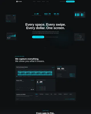 Parking CRM Bento Grid Landing Page Template