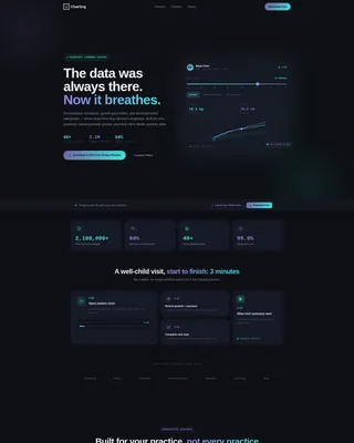 Pediatric Vertical SaaS Comparison Website Template
