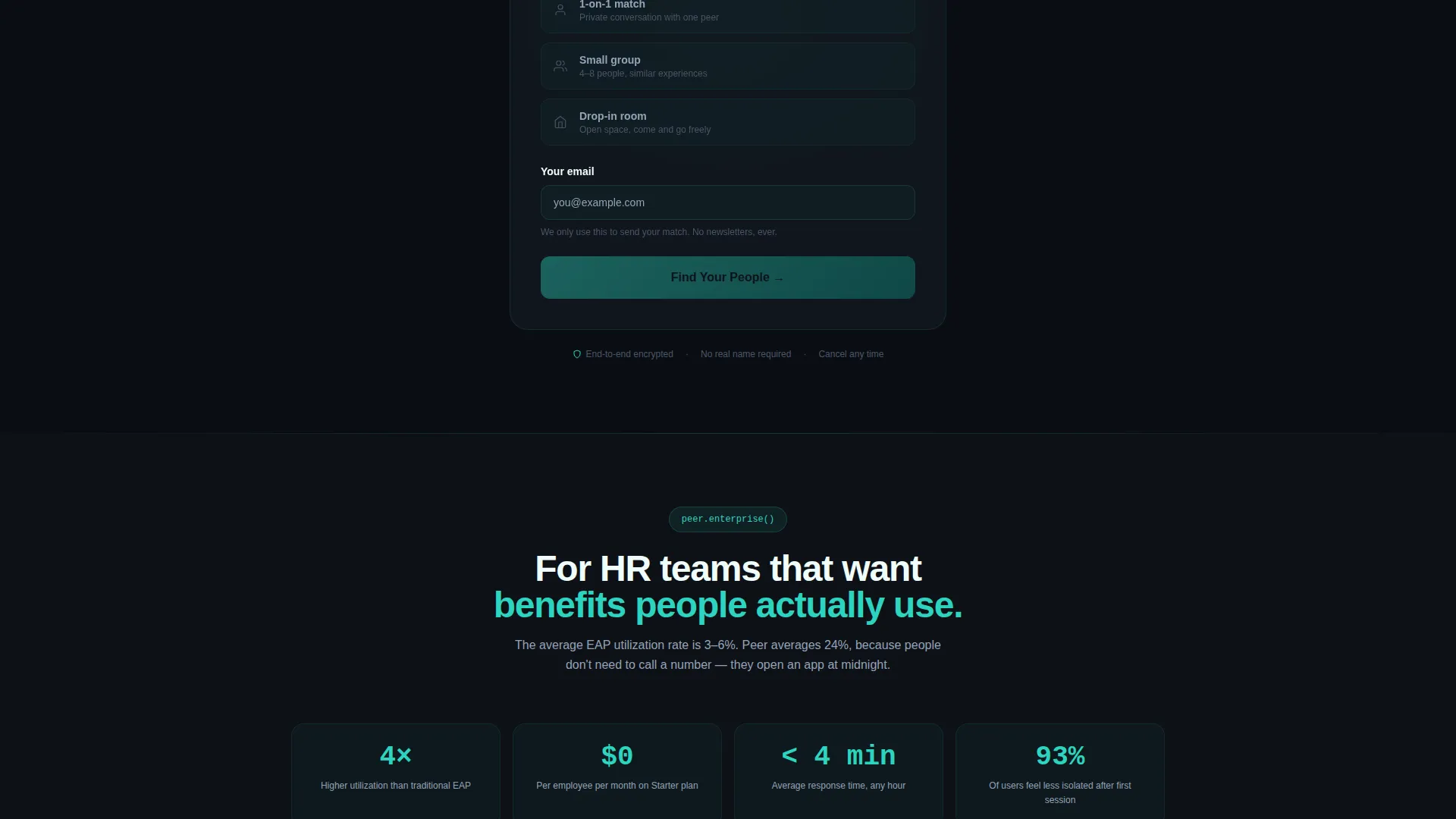 Support Community Comparison Landing Page Template
