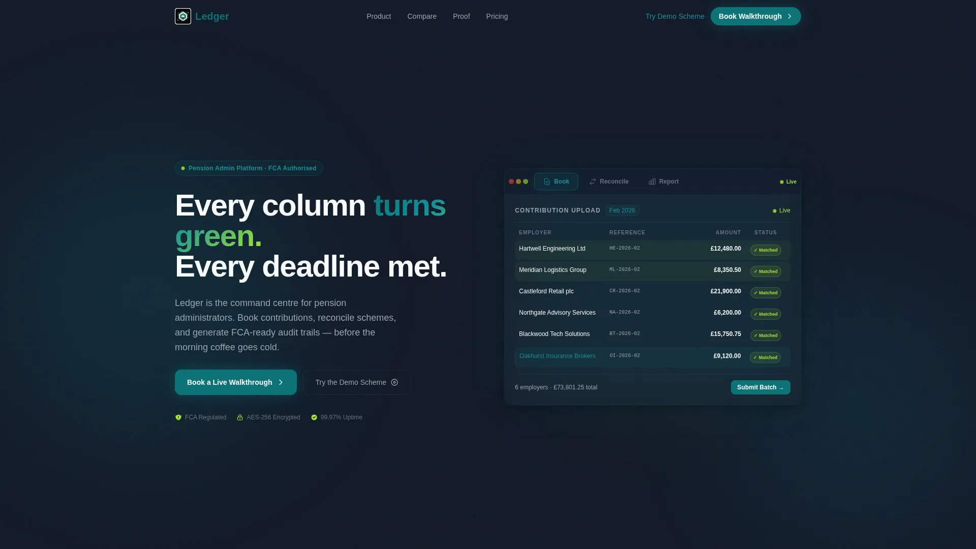 Pension Booking System Bento Grid Landing Page