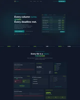 Pension Booking System Bento Grid Landing Page