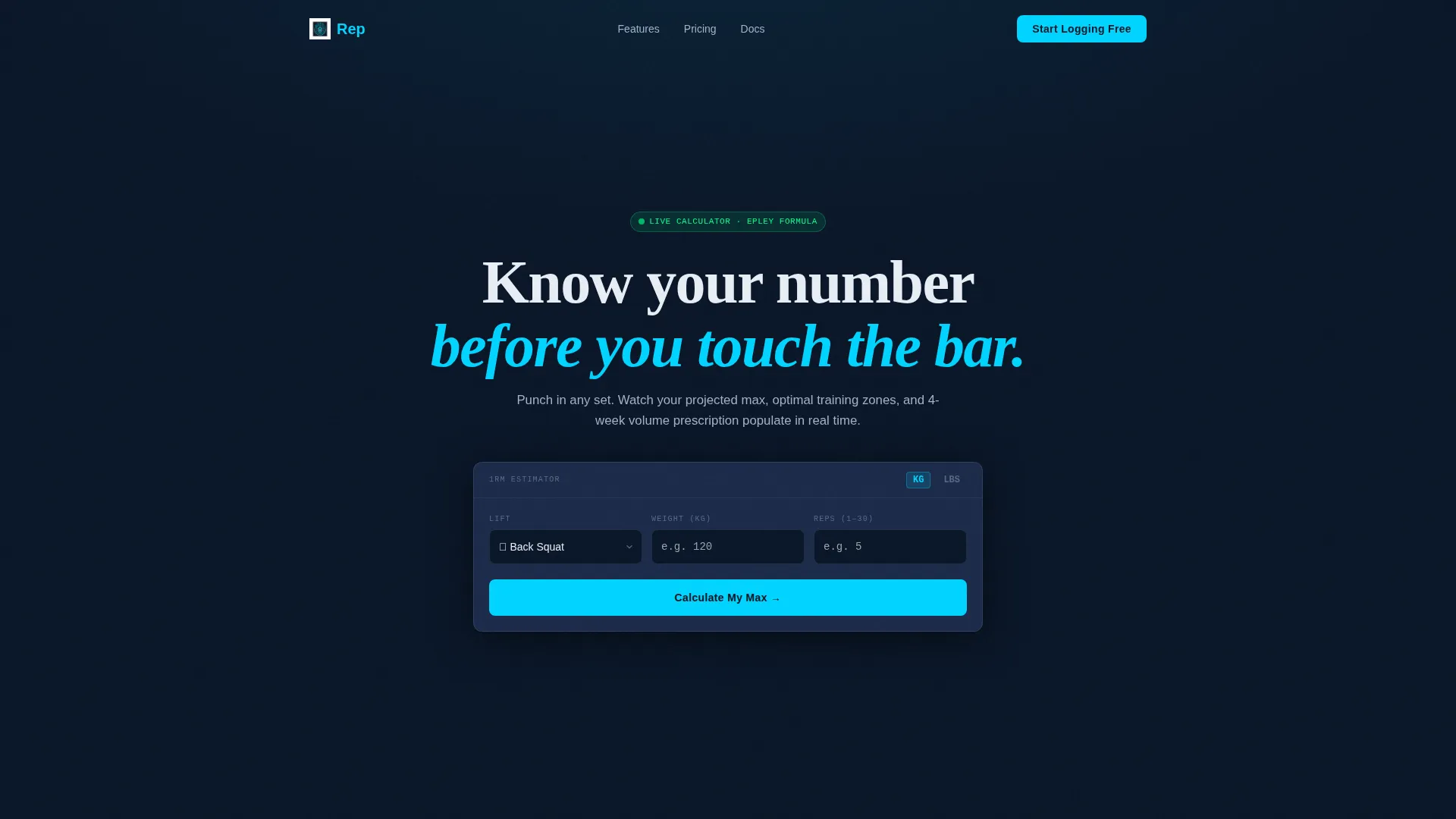 Personal Training App Landing Page Template
