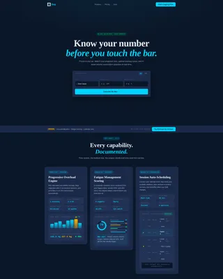 Personal Training App Landing Page Template