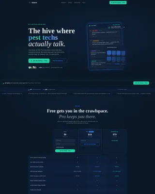 Modern Control Landing Page Template