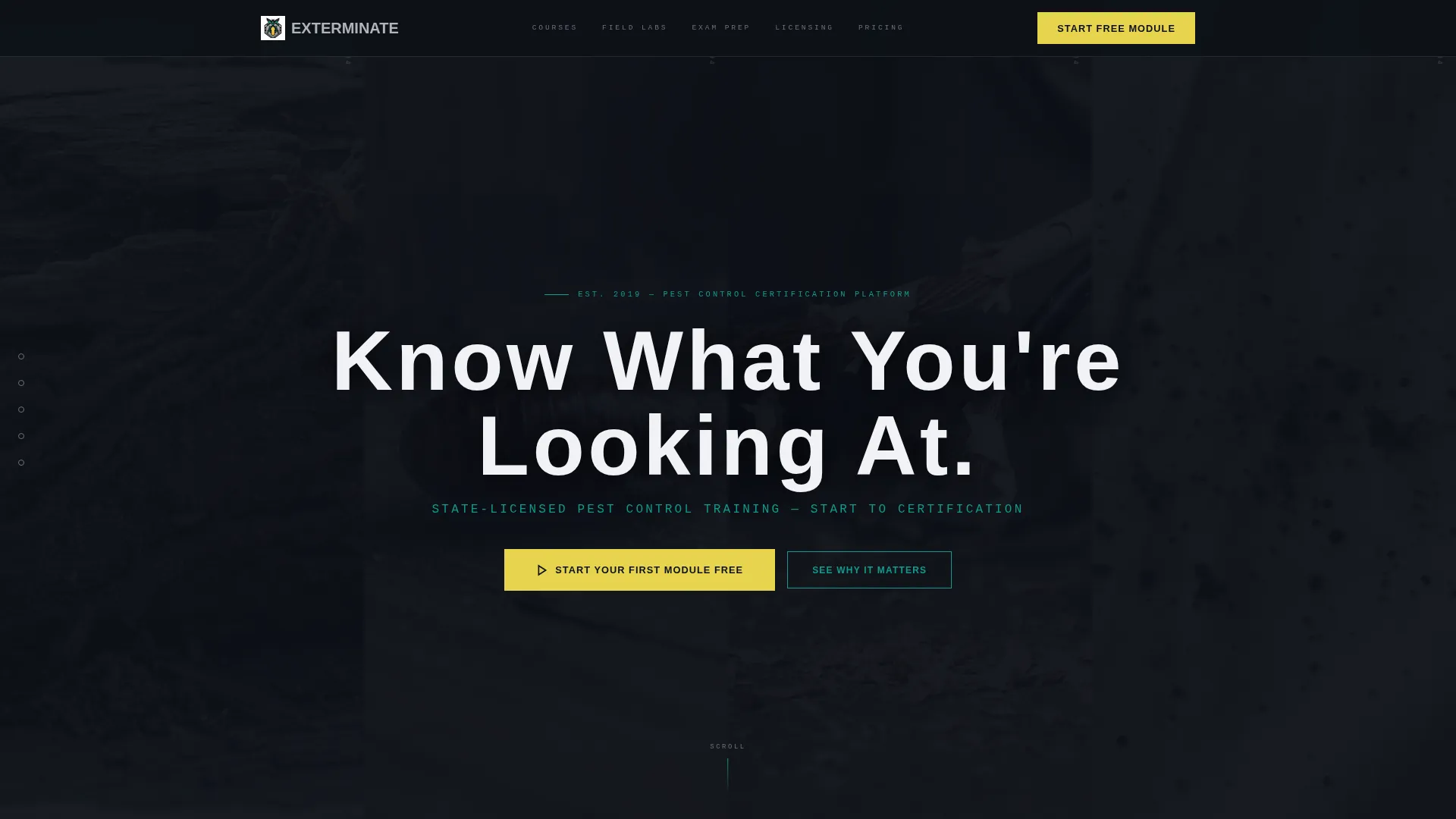 Certified Pest Control Services Landing Page Template