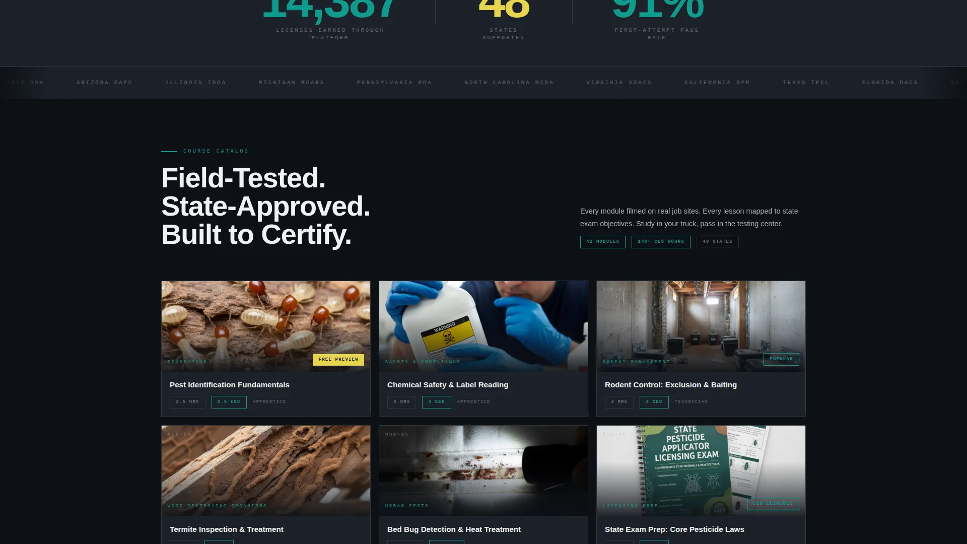 Certified Pest Control Services Landing Page Template