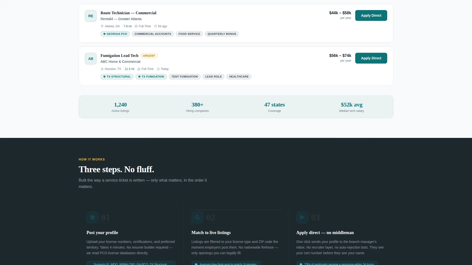 Effective Pest Management Landing Page Template