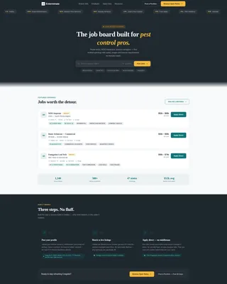 Effective Pest Management Landing Page Template