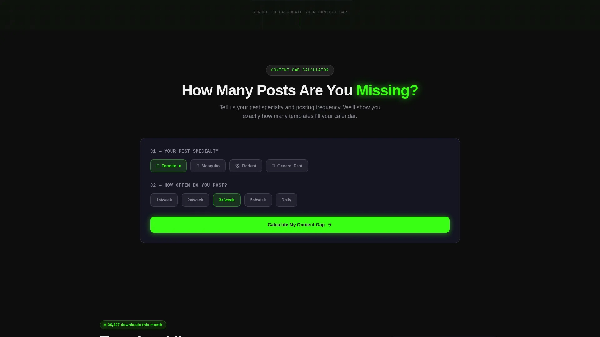 Pest Control Social Media Template Landing Page