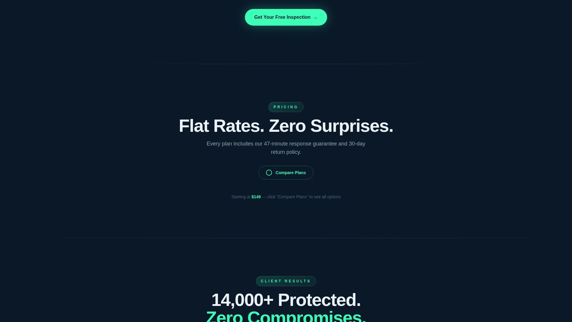 Professional Pest Control Landing Page Template