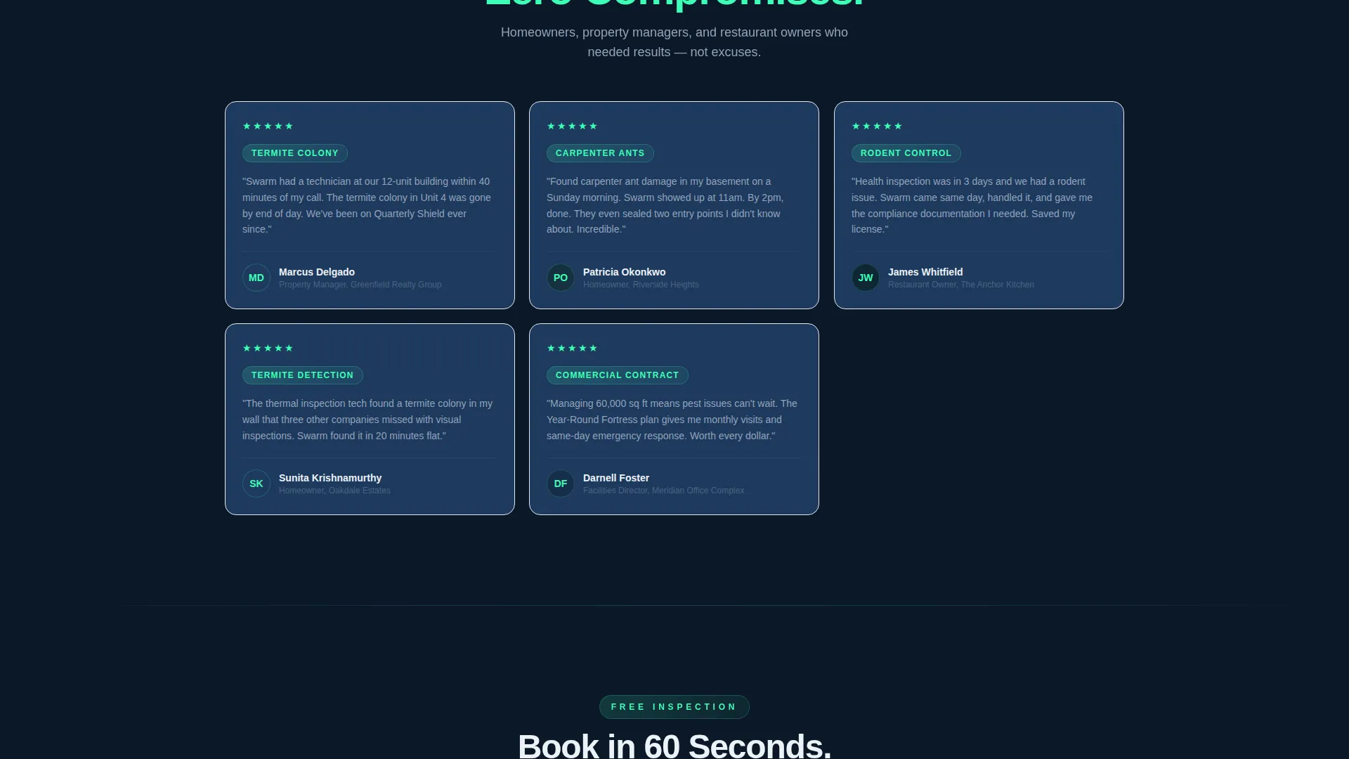 Professional Pest Control Landing Page Template