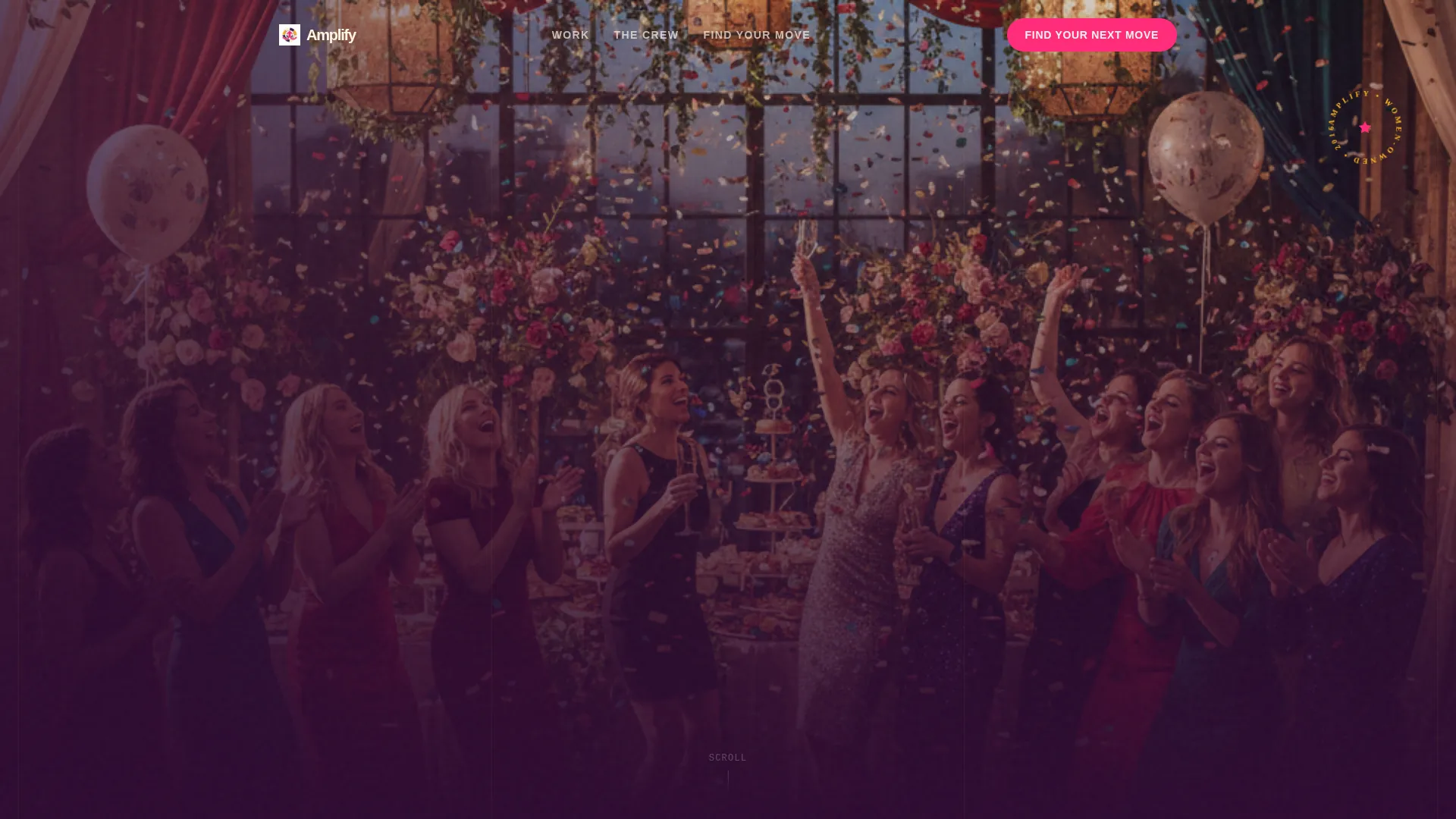 Bold Women-Owned Marketing Agency Landing Page
