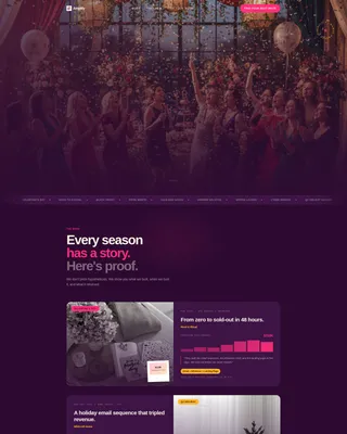 Bold Women-Owned Marketing Agency Landing Page
