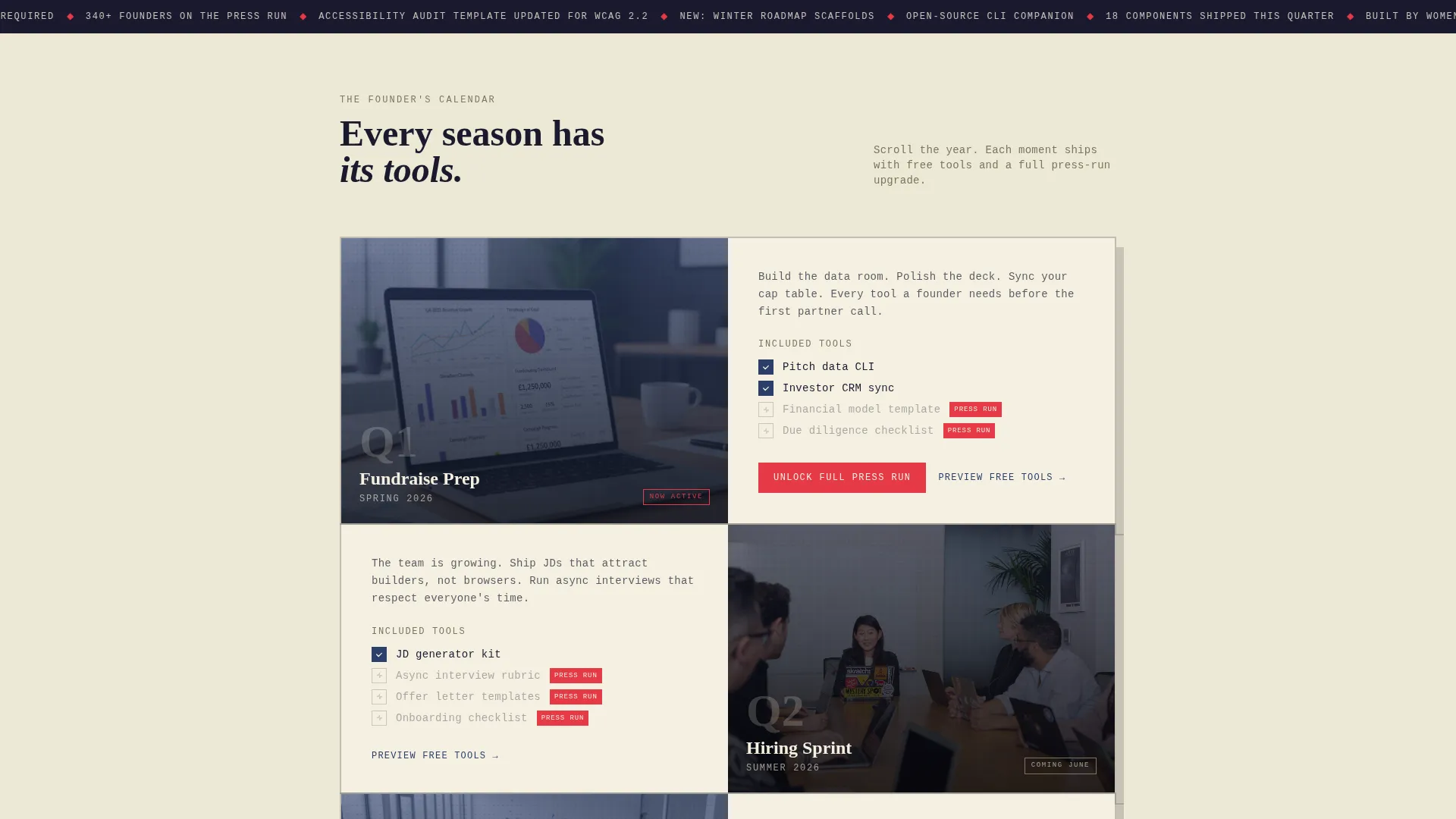 Bold Women-Owned Tech Landing Page Template