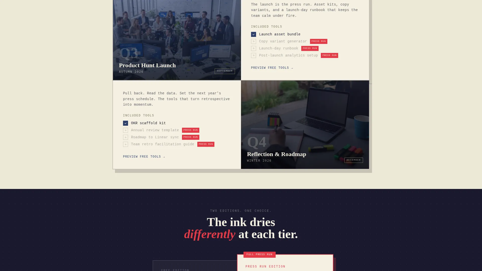 Bold Women-Owned Tech Landing Page Template