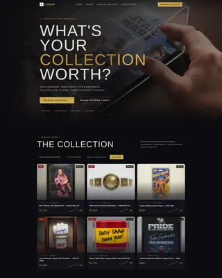 Wrestling & MMA Memorabilia Landing Page Template