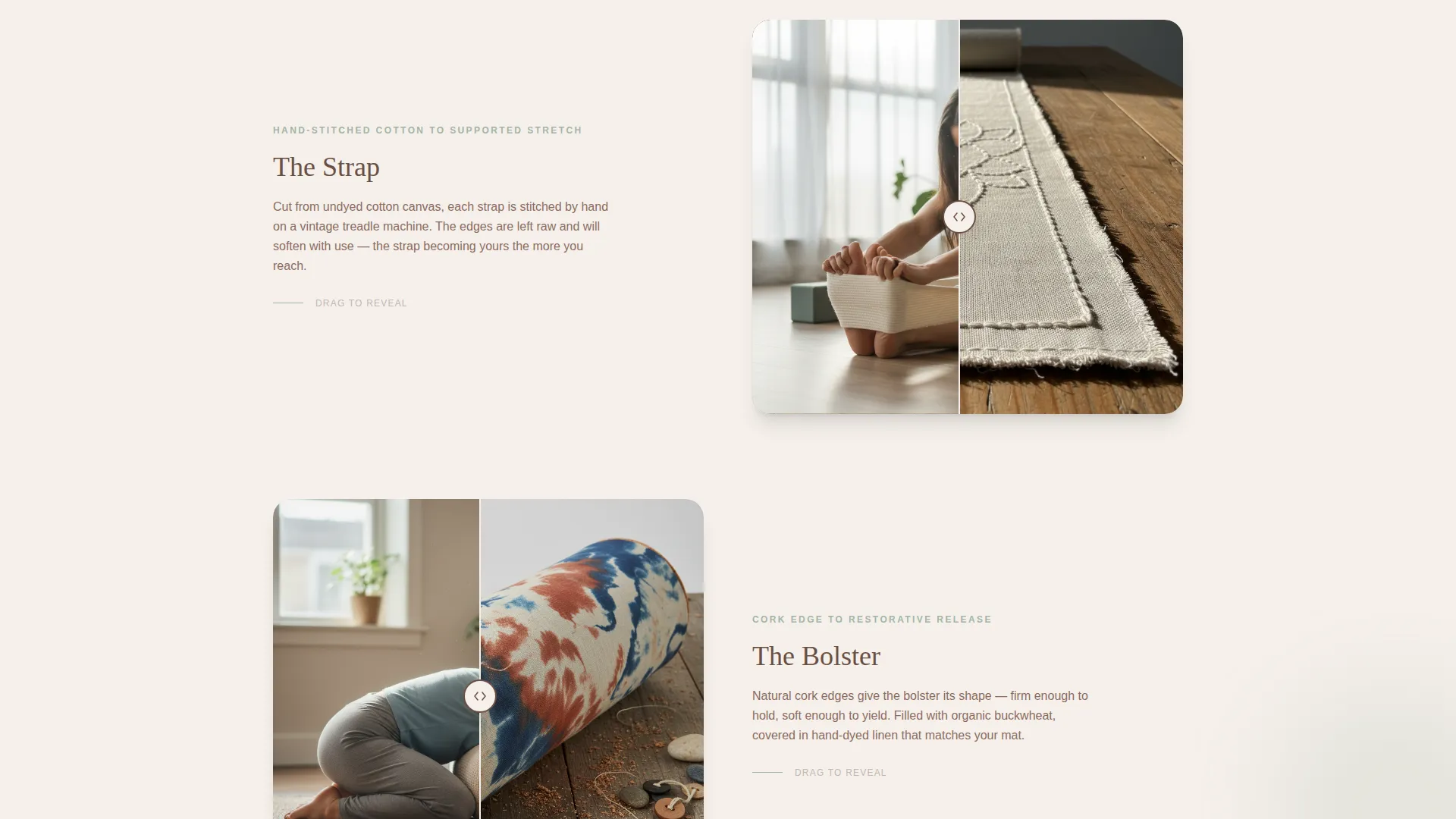 Yoga Mat Landing Page Template for Artisan Stores
