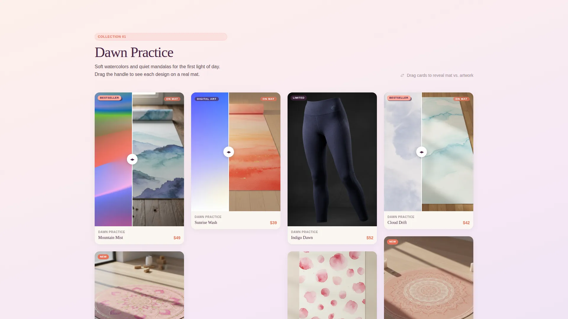 Yoga Mats Print-on-Demand Landing Page Template