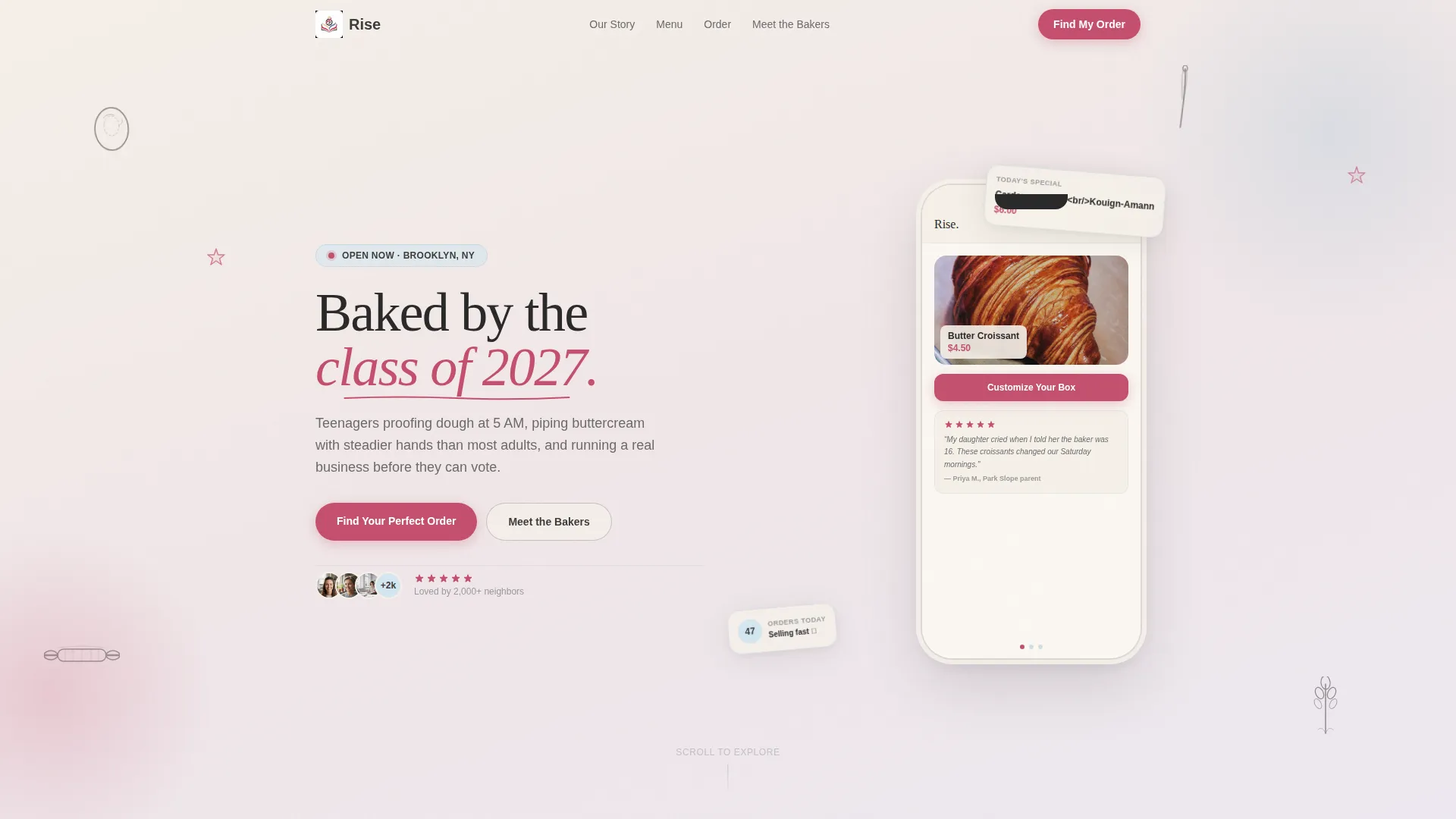 Heritage Artisan Bread Landing Page Template