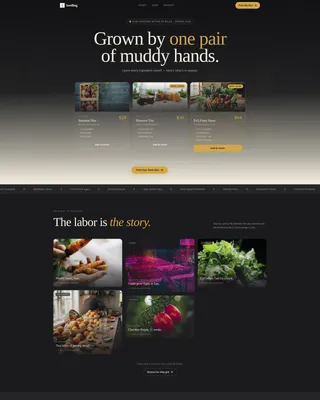 Artisan Farm-to-Door Landing Page Template